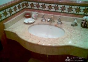裝點(diǎn)個(gè)性浴室 石材衛(wèi)浴臺(tái)面板