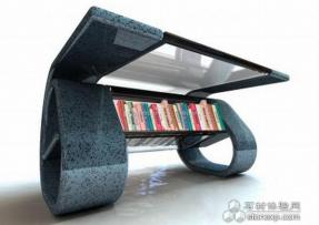 獨(dú)具匠心的石材書架