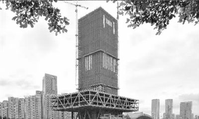 建設(shè)中的深交所新大樓。