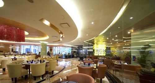 駱丹作品：廣州諾富特白云機(jī)場大酒店（五星級）設(shè)計(jì)實(shí)景照片-西餐廳