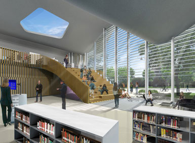 Hughes Condon Marler設(shè)計(jì)加拿大埃德蒙頓的Jaer Place圖書館 4