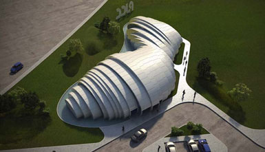 馬來(lái)西亞吉隆坡以西建造水滴狀展館2