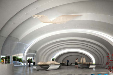 馬來(lái)西亞吉隆坡以西建造水滴狀展館3