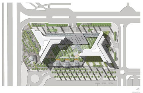 美國(guó)gp建筑設(shè)計(jì)有限公司公開(kāi)利雅得希爾頓酒店的設(shè)計(jì)1