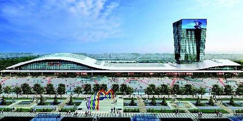 京滬高鐵德州綜合客運(yùn)站效果圖。
