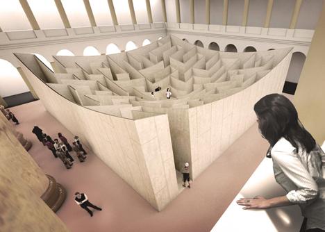 美國：國家建筑博物館“迷宮展廳”設(shè)計方案