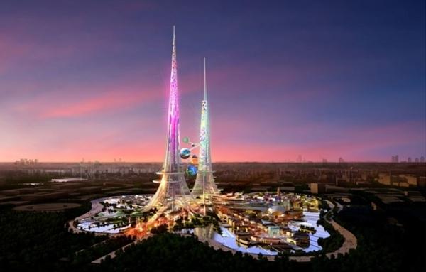 武漢擬建世界最高千米“雙子塔”